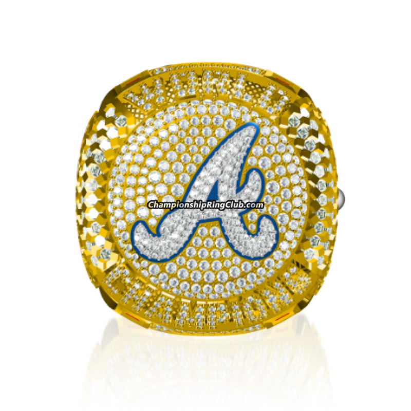 2021 Atlanta Braves World Series Ring (Unremovable top/C.Z. Logo/Premium)